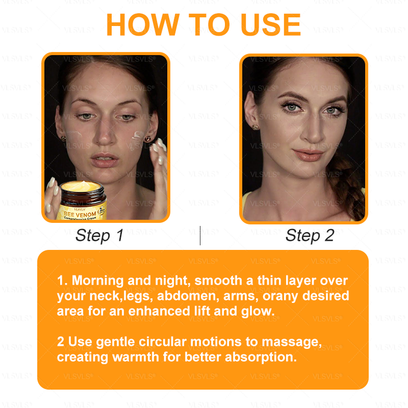 VLSVLS® Bee Venom Comprehensive Cream ✈️LAST DAY 80% OFF (Sagging Skin, Fine Lines, Loss of Firmness, Flat Bust, Drooping Hips, and More)