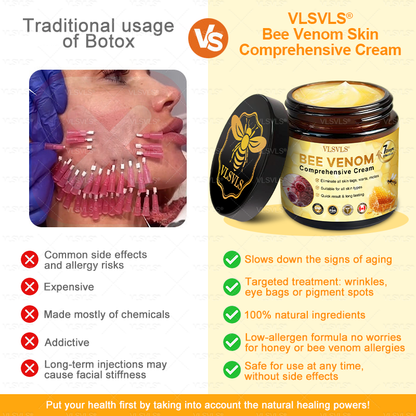VLSVLS® Bee Venom Comprehensive Cream ✈️LAST DAY 80% OFF (Sagging Skin, Fine Lines, Loss of Firmness, Flat Bust, Drooping Hips, and More)