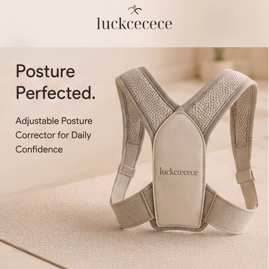 LUCKCECECE Align Posture Support Trainer – Adjustable Upper Back Brace for Everyday Posture Awareness, Work and Home Exercise
